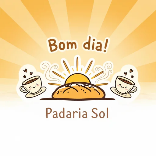 Cartão 'Bom dia' do seu negócio