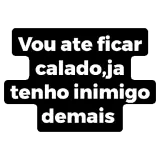 Figurinha de texto para WhatsApp