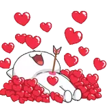 Figurinha de Amor para WhatsApp