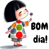 Figurinha de Bom Dia para WhatsApp