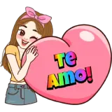 Figurinha de Amor para WhatsApp