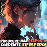 Figurinha de texto para WhatsApp