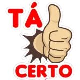 Figurinha de reação para WhatsApp