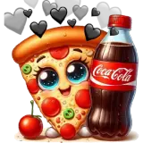 Figurinha de Comida para WhatsApp