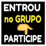 Figurinha de texto para WhatsApp