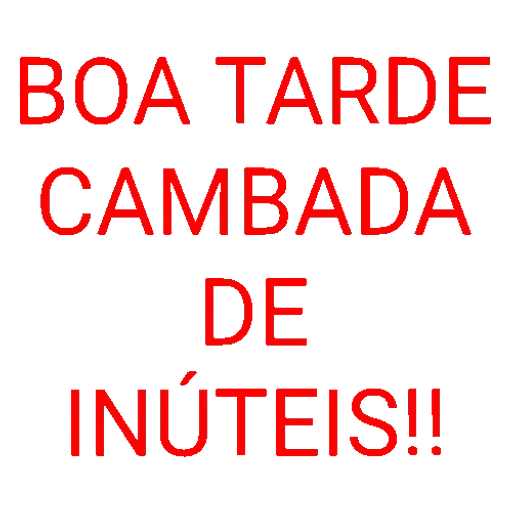 Figurinha para WhatsApp — texto