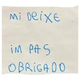 Figurinha de texto para WhatsApp