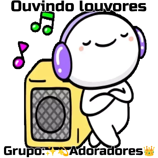 Figurinha para WhatsApp — Música