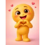 Figurinha de Amor para WhatsApp