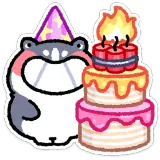 Figurinha de Feliz Aniversário para WhatsApp