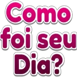 Figurinha de texto para WhatsApp