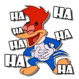 Figurinha de Pica-Pau para WhatsApp