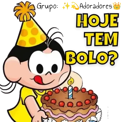 Figurinha para WhatsApp — Feliz Aniversário