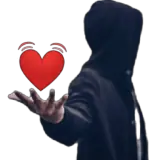 Figurinha de Amor para WhatsApp