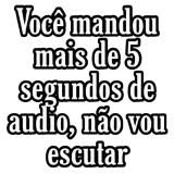 Figurinha de texto para WhatsApp