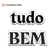 Figurinha de texto para WhatsApp