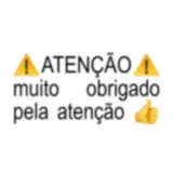 Figurinha de texto para WhatsApp