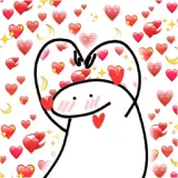 Figurinha de Amor para WhatsApp