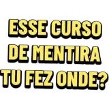 Figurinha de texto para WhatsApp