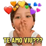 Figurinha de Amor para WhatsApp