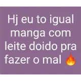 Figurinha de texto para WhatsApp