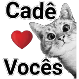 Figurinha de Gatos para WhatsApp
