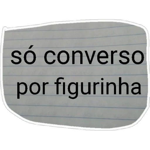 Figurinha para WhatsApp — texto