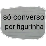 Figurinha de texto para WhatsApp