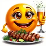 Figurinha de Comida para WhatsApp