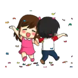 Figurinha de Amor para WhatsApp