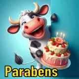 Figurinha de Feliz Aniversário para WhatsApp