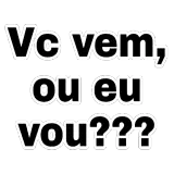 Figurinha de texto para WhatsApp