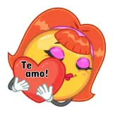 Figurinha de Amor para WhatsApp