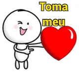 Figurinha de Amor para WhatsApp