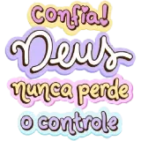 Figurinha de texto para WhatsApp