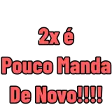 Figurinha de texto para WhatsApp