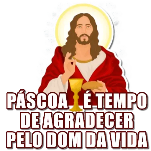 Figurinha para WhatsApp — religião