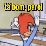 Figurinha de Pica-Pau para WhatsApp