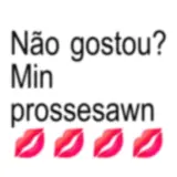 Figurinha de texto para WhatsApp