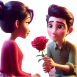 Figurinha de Amor para WhatsApp