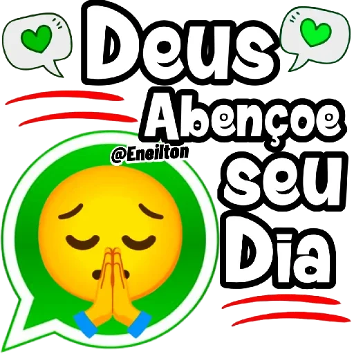 Figurinha para WhatsApp — Saudações