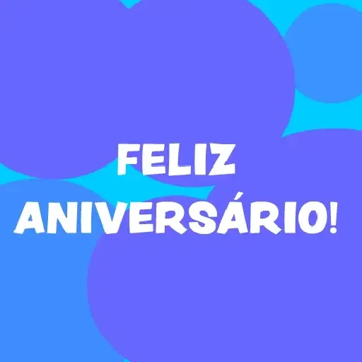 Figurinha para WhatsApp — Feliz Aniversário
