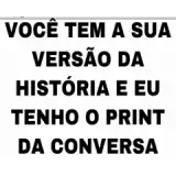 Figurinha de texto para WhatsApp