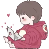 Figurinha de Amor para WhatsApp