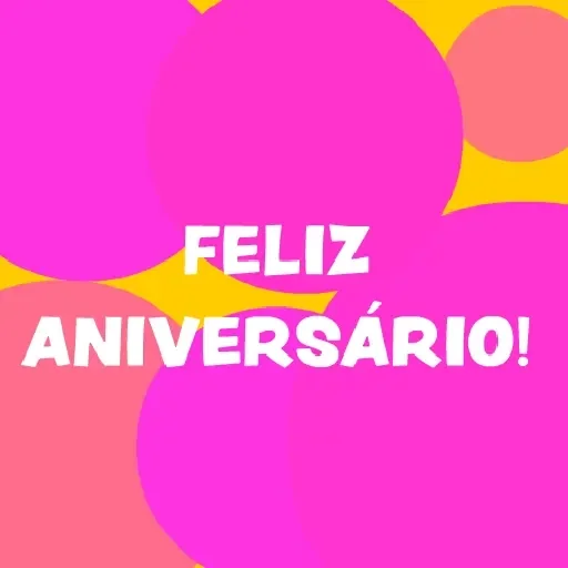Figurinha para WhatsApp — Feliz Aniversário