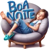 Figurinha de Boa Noite para WhatsApp