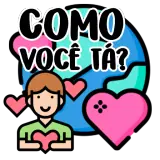 Figurinha de Saudações para WhatsApp