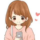 Figurinha de Amor para WhatsApp