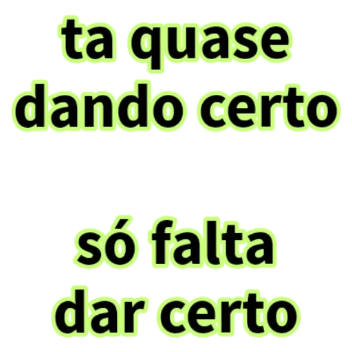 Figurinha para WhatsApp — texto