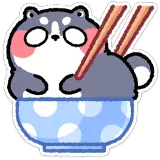 Figurinha de Comida para WhatsApp